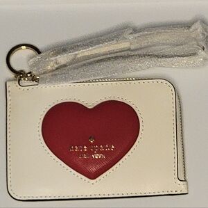 Kate Spade Red Heart Keychain Wallet